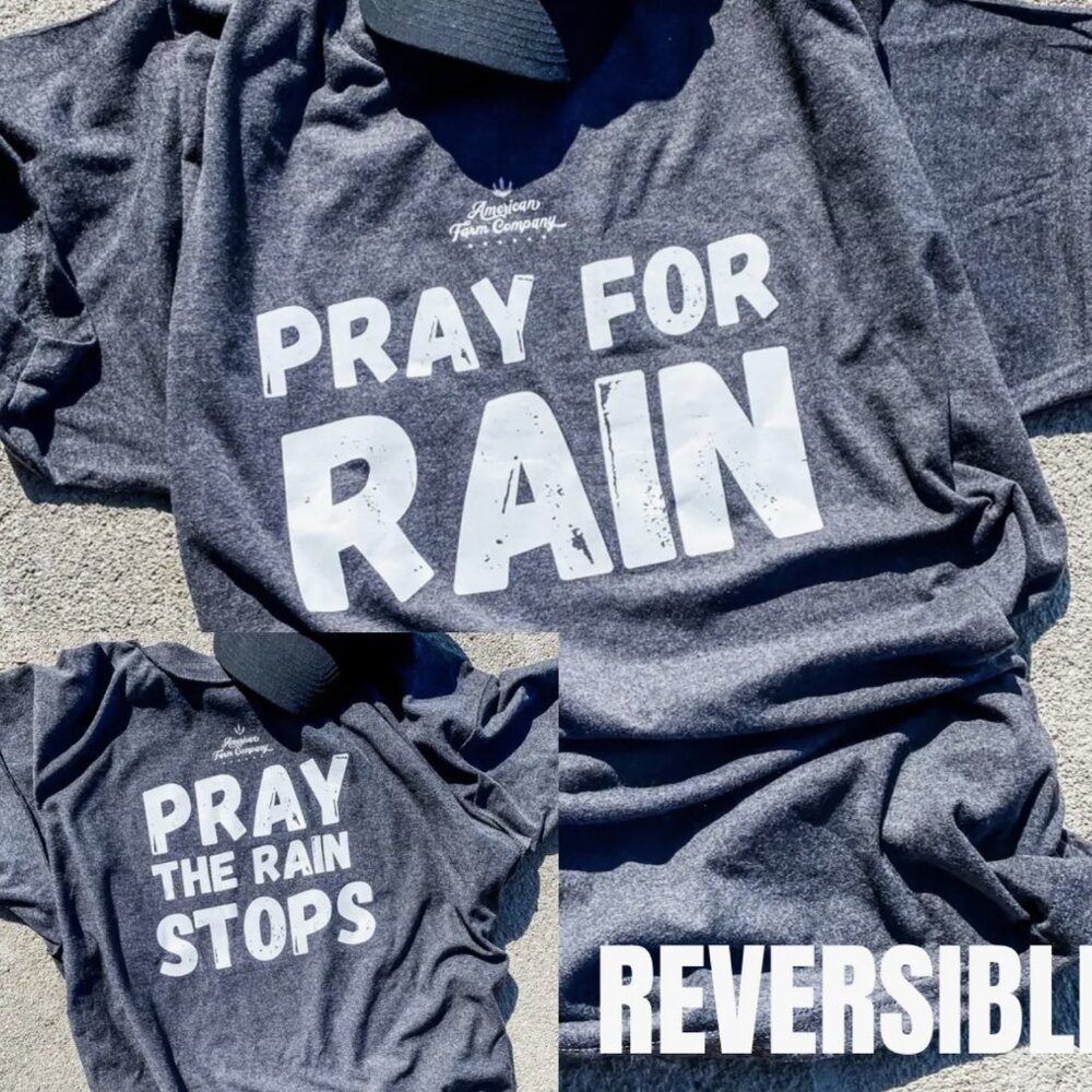 AFC Pray for Rain/Pray the Rain Stops Reversible Graphic Tee